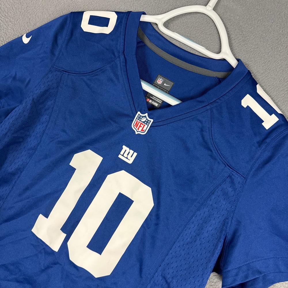 Nike Jersey Womens Large Blue Eli Manning New York Giants NFL Football No 10